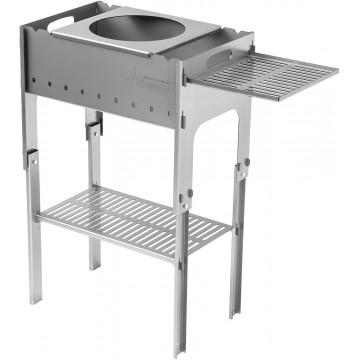 Мангал разборный ТОНАР со столиком и подставкой под казан (2 мм), сумка в комплекте