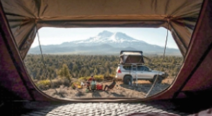 Палатка на крышу автомобиля РИФ Hard RT03-165W, корпус белый, тент серый