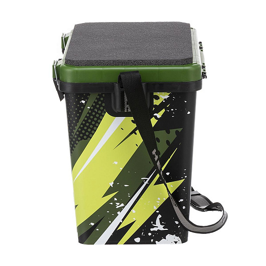 2 Ящик рыболовный зимний HELIOS ZANDER односекционный хаки