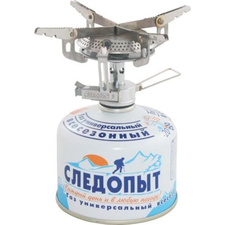 Горелка газовая портативная СЛЕДОПЫТ "Маленький костерок" резьбовой баллон