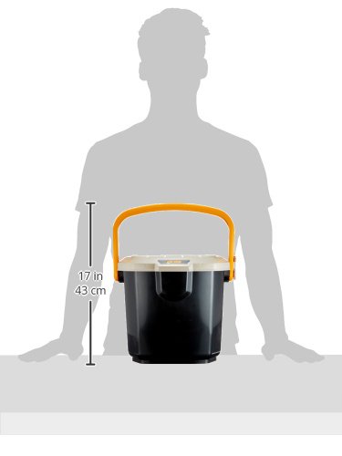 Ящик экспедиционный IRIS RV BOX Bucket 15B, 15 литров 34x32x28 см., бежевый/черный