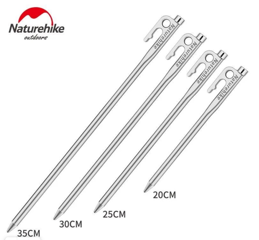 Колышек для палатки Naturehike нержавеющая сталь 30 см