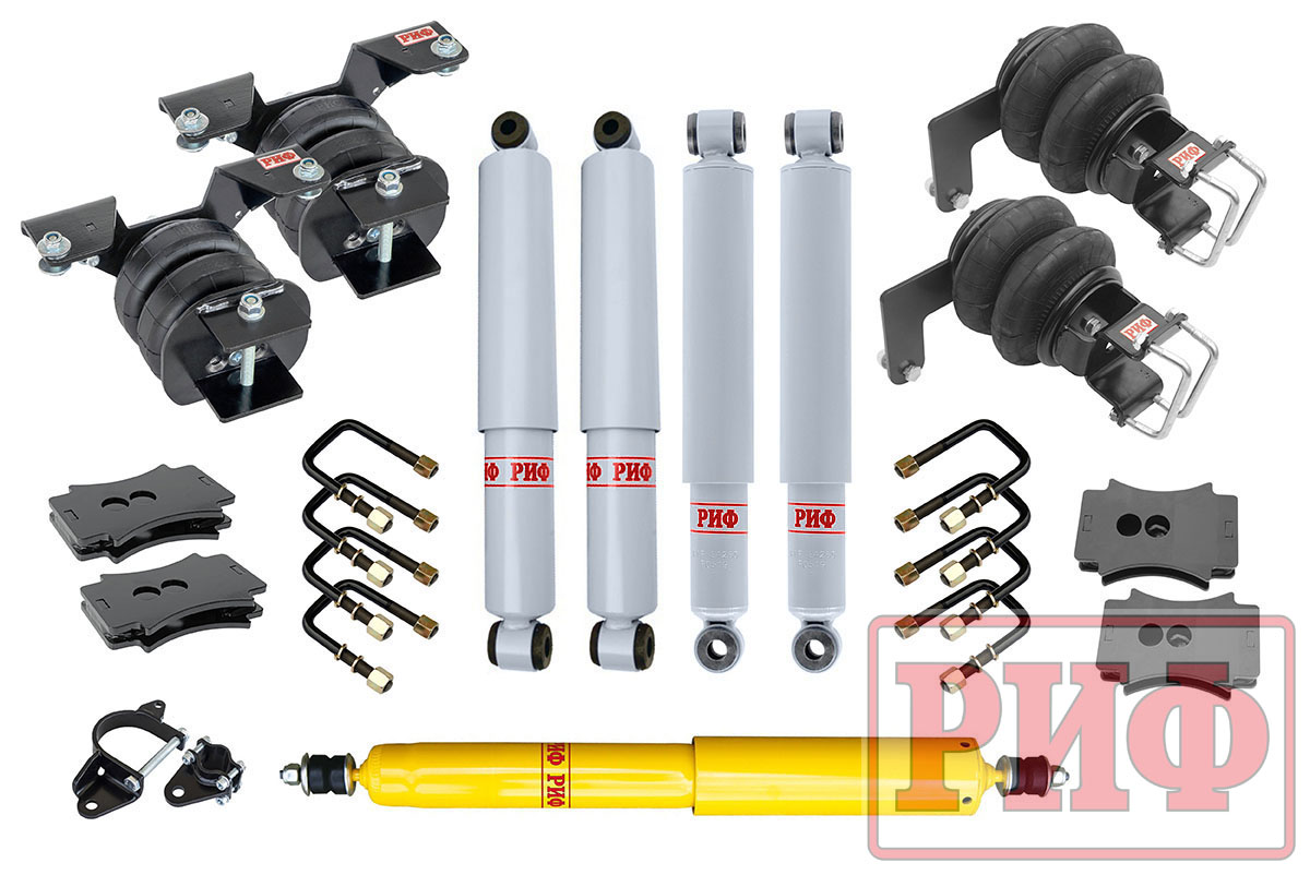 Лифт-комплект газовый с пневмоподвеской РИФ для ГАЗ Соболь 2018+ 30 мм