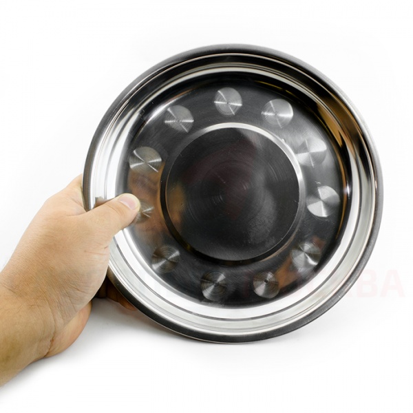 Тарелка "СЛЕДОПЫТ" нержавеющая сталь, d 19 см