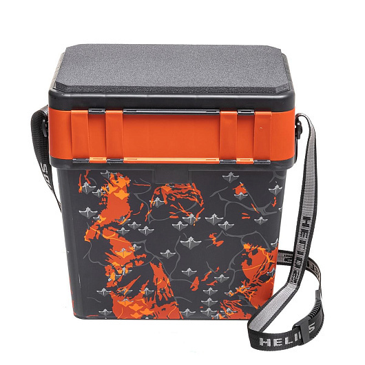 2 Ящик рыболовный зимний HELIOS SHARK оранжевый