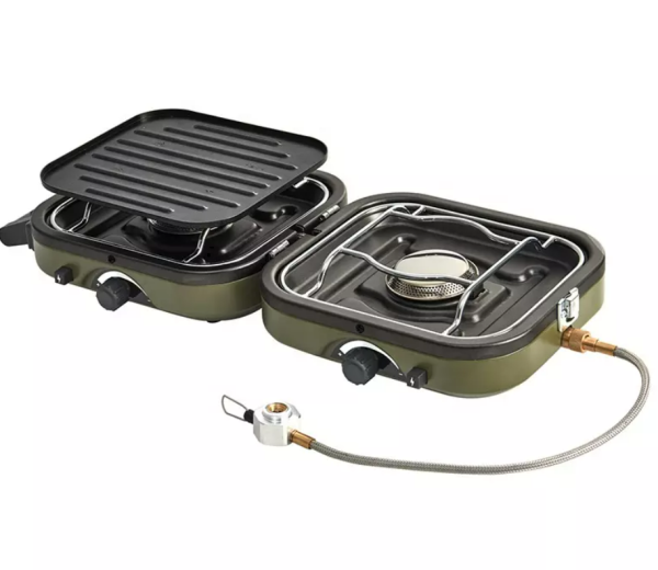 Плита газовая Naturehike 2,3 кВт, портативная, двойная, складная