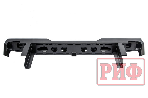 Бампер РИФ задний Nissan NP300 с фаркопом и фонарями (короткий кузов)