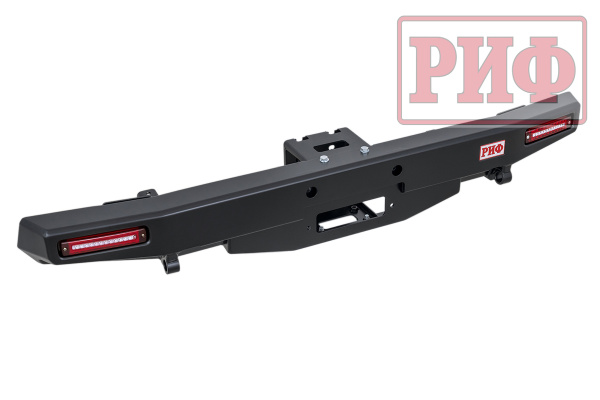 Бампер РИФ задний УАЗ Хантер с площадкой под лебедку и фонарями лифт