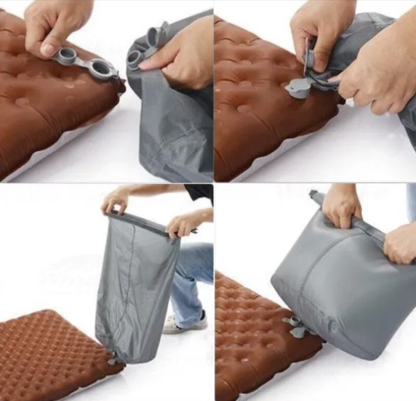 Коврик надувной Naturehike 183х64х8 см, оранжевый