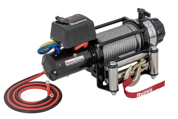 Лебёдка электрическая 24V Runva EWB12500U24V 5670 кг (влагозащищенная)