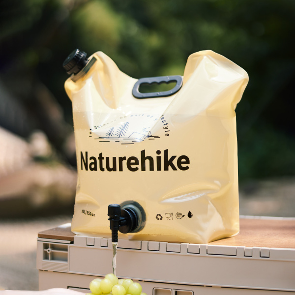 Канистра Naturehike Ling Wo для воды, 10 л., мягкая, желтая