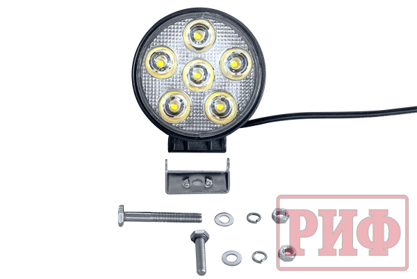 Фара светодиодная рабочего света РИФ D116 мм 18W