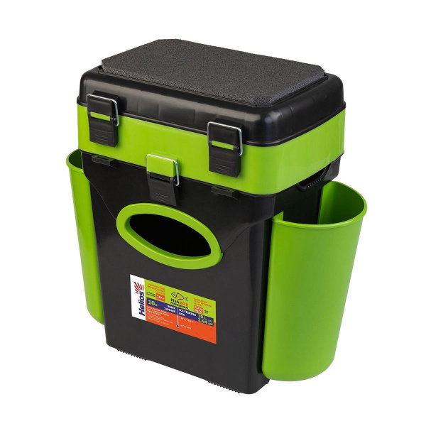 Ящик рыболовный зимний HELIOS FishBox (10л) зеленый