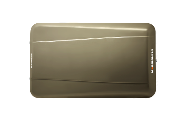 Палатка на крышу автомобиля AUTOHOME MAGGIOLINA CARBON FIBER SMALL, тент серый, лестница 215 мм