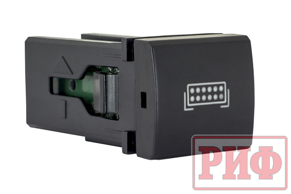 Кнопка ВКЛ/ВЫКЛ, белый, FRONT LIGHTS TOYOTA 22x22