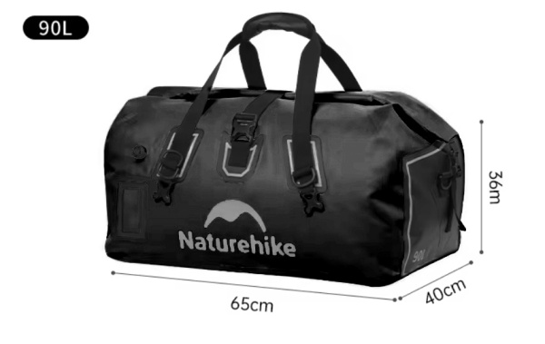 2 Гермосумка Naturehike 90 л ПВХ (черная) 2 Гермосумка Naturehike 90 л ПВХ (черная)