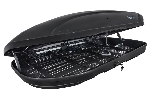 Бокс автомобильный на крышу Pentair CARAVAN 600L черный глянец, двусторонний