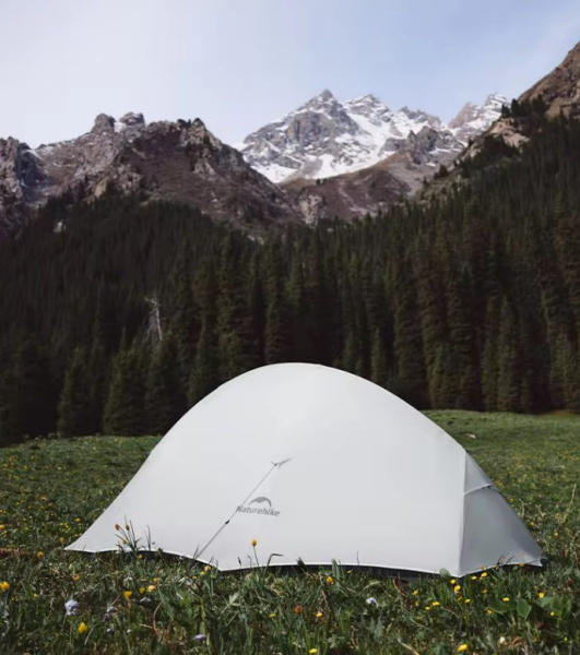 1 Палатка Naturehike Cloud Up UL Si 1-местная, алюминиевый каркас, серая