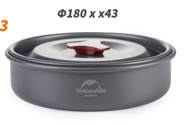 Набор посуды Naturehike туристический 3 в 1 (3 миски+половник)