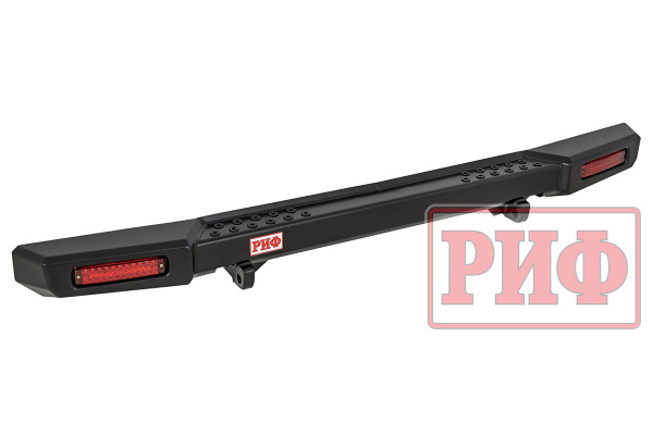 Бампер РИФ силовой задний УАЗ Буханка с фонарями, возмож. уст. фаркопа, лифт 65 мм