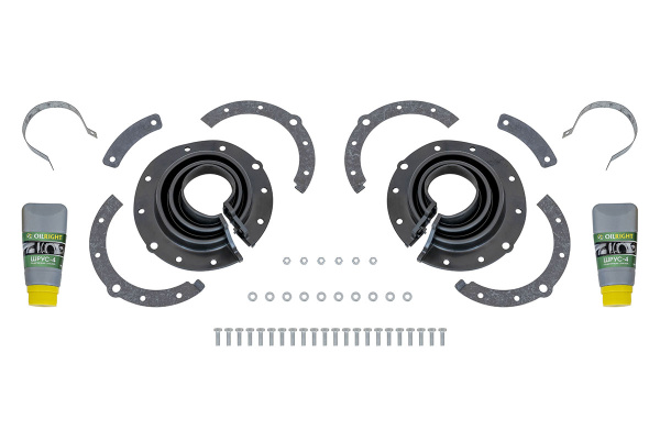 Пыльник поворотного кулака нов.обр. УАЗ с мостами Тимкен, Спайсер, Гибридный,ТЭП (2 шт.) чёрный