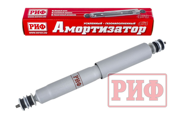 Амортизатор усиленный РИФ передний газовый Nissan Patrol Y60/Y61 лифт 100 мм