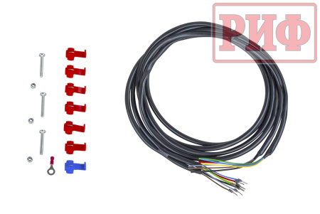 Бампер РИФ силовой задний Isuzu D-MAX (2012-2021) с квадратом под фаркоп и фонарями, стандарт