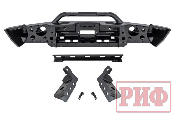 Бампер РИФ силовой передний TANK 300 c защитной центр. дугой, под штатные фары