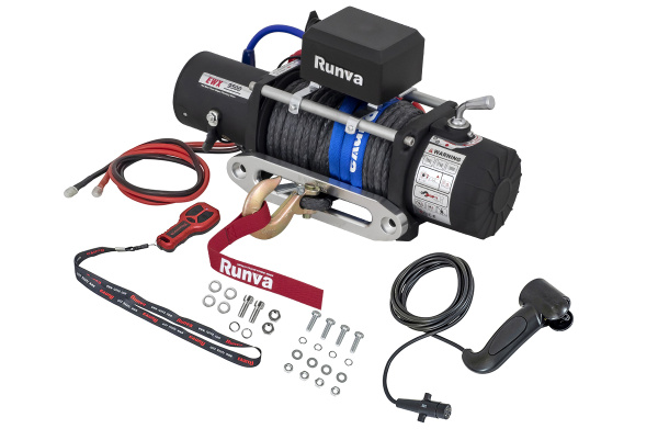 Лебёдка электрическая 24V Runva EWX9500SSR24V 4350 кг (синтетический трос)