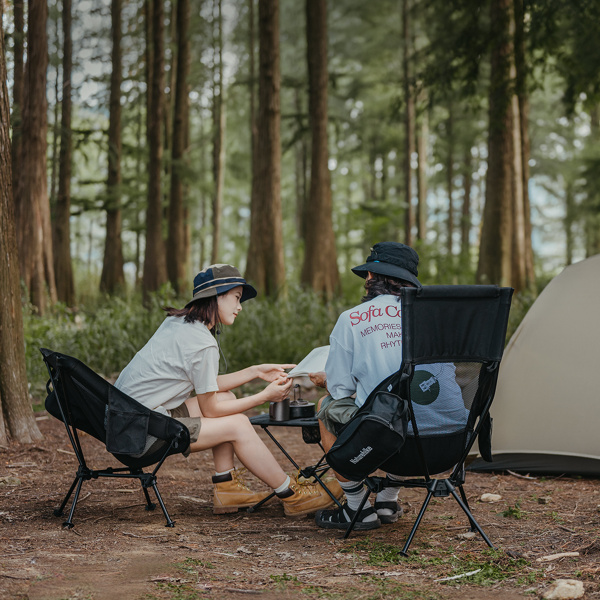 Кресло туристическое Naturehike Clamshell 001 складное, 55х54х66 см, до 120 кг, черное
