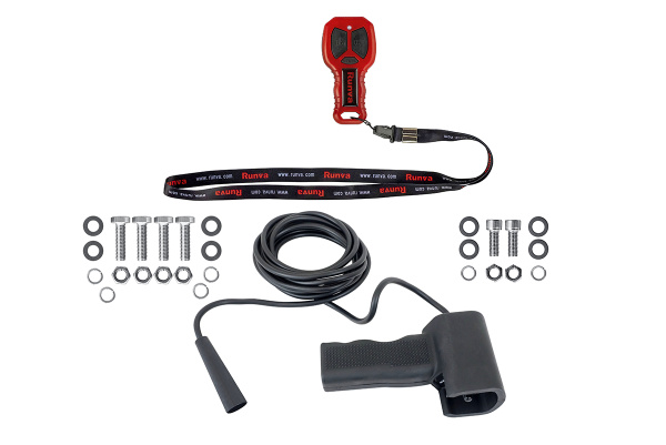 Лебёдка автомобильная электрическая 12V Runva EWB9500MAX-Q-SSRMAC 4350 кг MAX влагозащищенная, комбинированный роспуск, синтетический трос