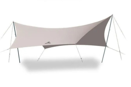 Тент кемпинговый Naturehike Lianyun, алюминиевый каркас, золотистый