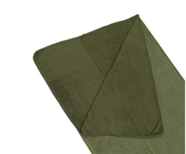 Вкладыш в спальный мешок СЛЕДОПЫТ FLEECE, 190х90 см, флис, цв. хаки