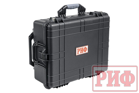 Кейс защитный ударопрочный РИФ 616х493х220 мм на колесах с телескопической ручкой IP55