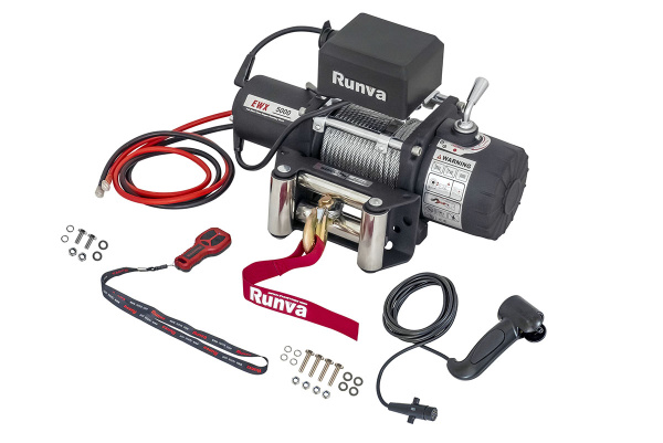 Лебёдка автомобильная электрическая 12V Runva EWX5000S 2268 кг