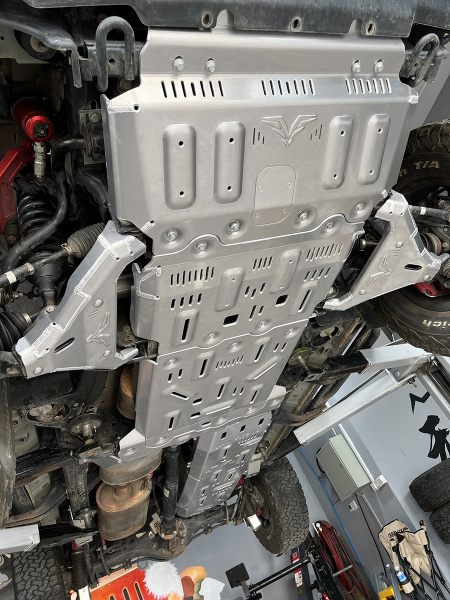 Защита Falcon радиатора, картера, РК, КПП для TANK 300 Off-road version, расширенная., алюминиевая, 8 мм