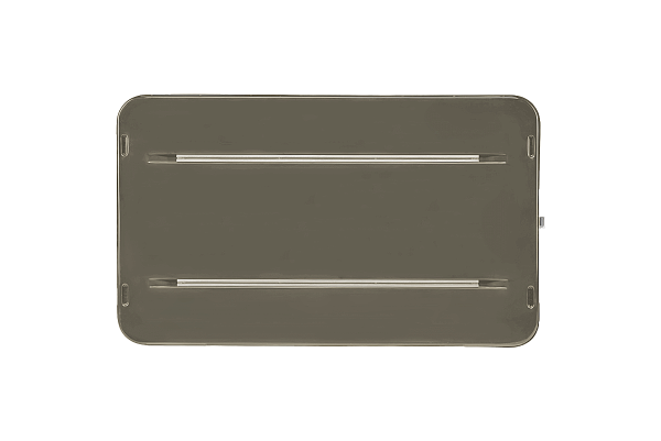 Палатка на крышу автомобиля AUTOHOME MAGGIOLINA CARBON FIBER SMALL, тент серый, лестница 215 мм