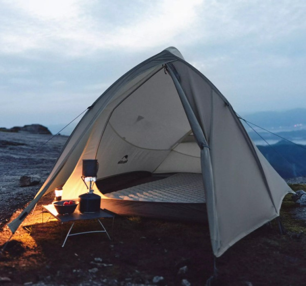 4 Палатка Naturehike Cloud Up Pro Si 2-местная, алюминиевый каркас, зеленая