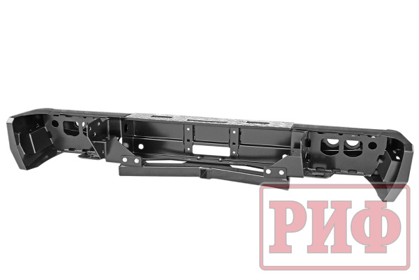 Бампер РИФ задний Toyota Tundra 2007-09.2013 с площадкой под лебёдку,квадратом под фаркоп и фонарями
