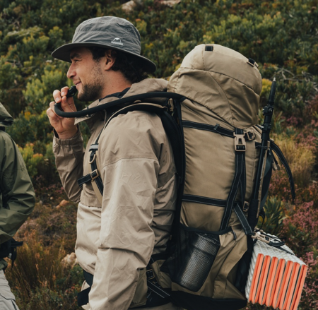 Рюкзак туристический Naturehike 70 л, коричневый