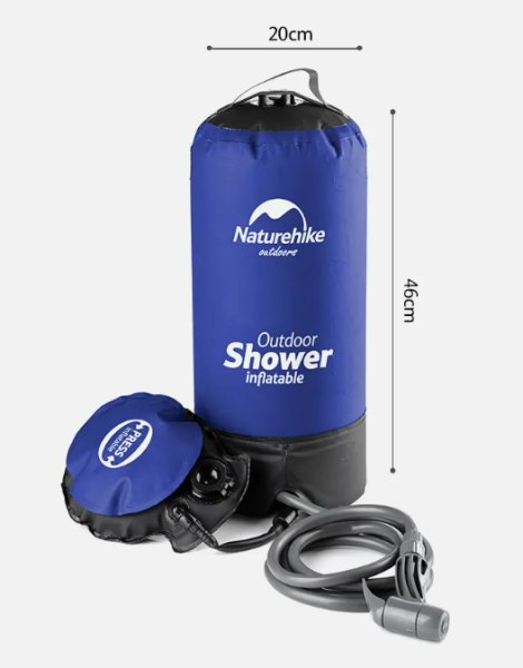 Душ кемпинговый Naturehike с ножным насосом