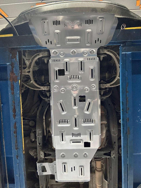 Защита Falcon радиатора, картера, РК, КПП для RAM (Dodge) 1500 2022-2024, алюминий, 8 мм