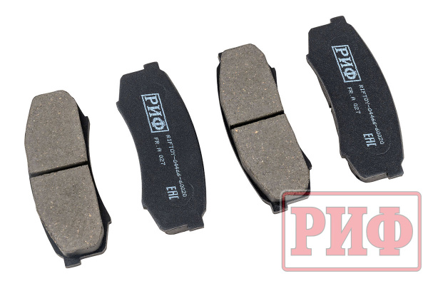 Колодки тормозные задние РИФ Toyota LC 105,120, Mitsubishi Pajero 3/4 дизель OEM 04466-60020, 04466-60010, 4605A448