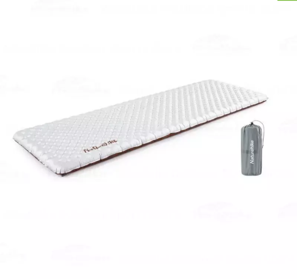1 Коврик надувной Naturehike 196х64х7 см, серебристый карбон
