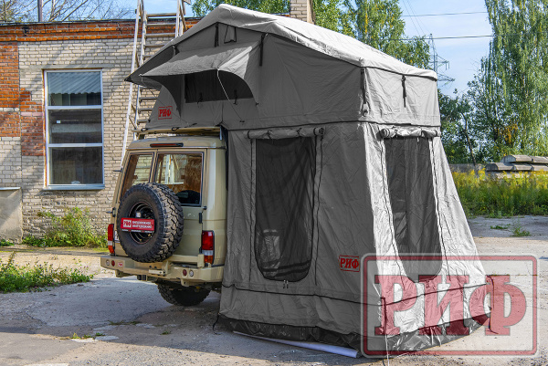 Тамбур к палатке РИФ Soft RT02-120, тент серый Тамбур к палатке РИФ Soft RT02-120, тент серый