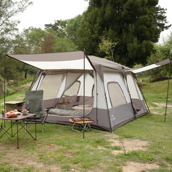 Палатка Naturehike Cape 12.9 быстросборная, серая