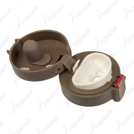 Термос-кружка ТОНАР 400 мл., коричнево-кофейный