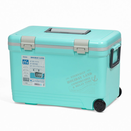 Термобокс SHINWA Holiday Land Cooler 27H бирюзовый