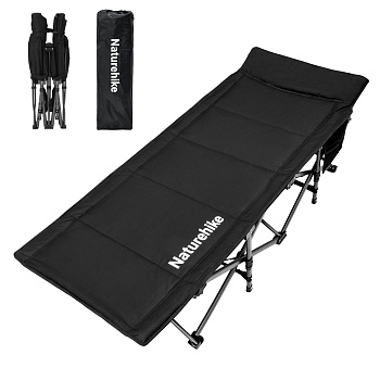 Раскладушка Naturehike Xingye, 190х70х36/48 см, до 150 кг, черная