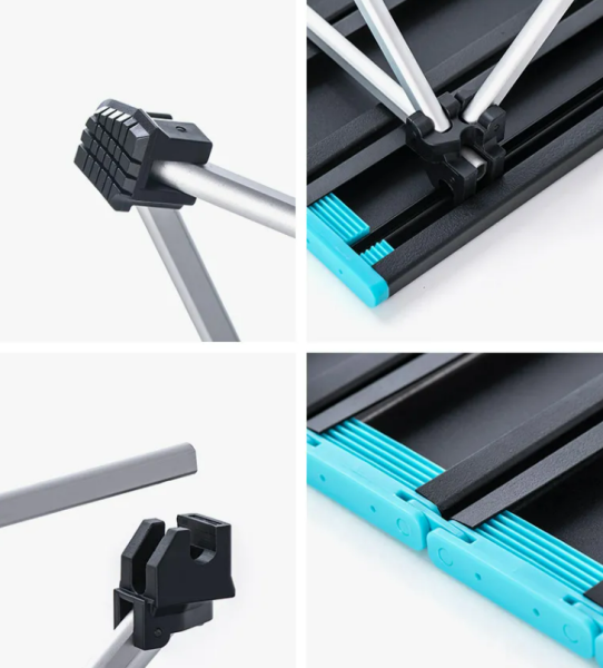 3 Стол туристический Naturehike складной, 68х46х40,5 см, серый